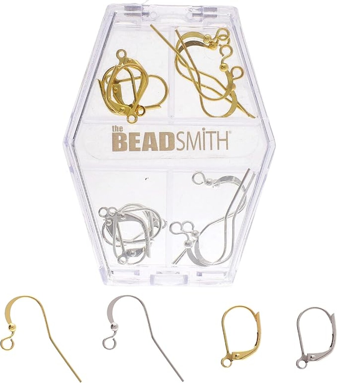 The Beadsmith Basic Elements Leverbacks – Gold Plated – 10mm x 15mm – 6 Pieces (3 Pairs) – Earring Hooks Findings – Jewelry Components for Making Dangle and Drop Earrings